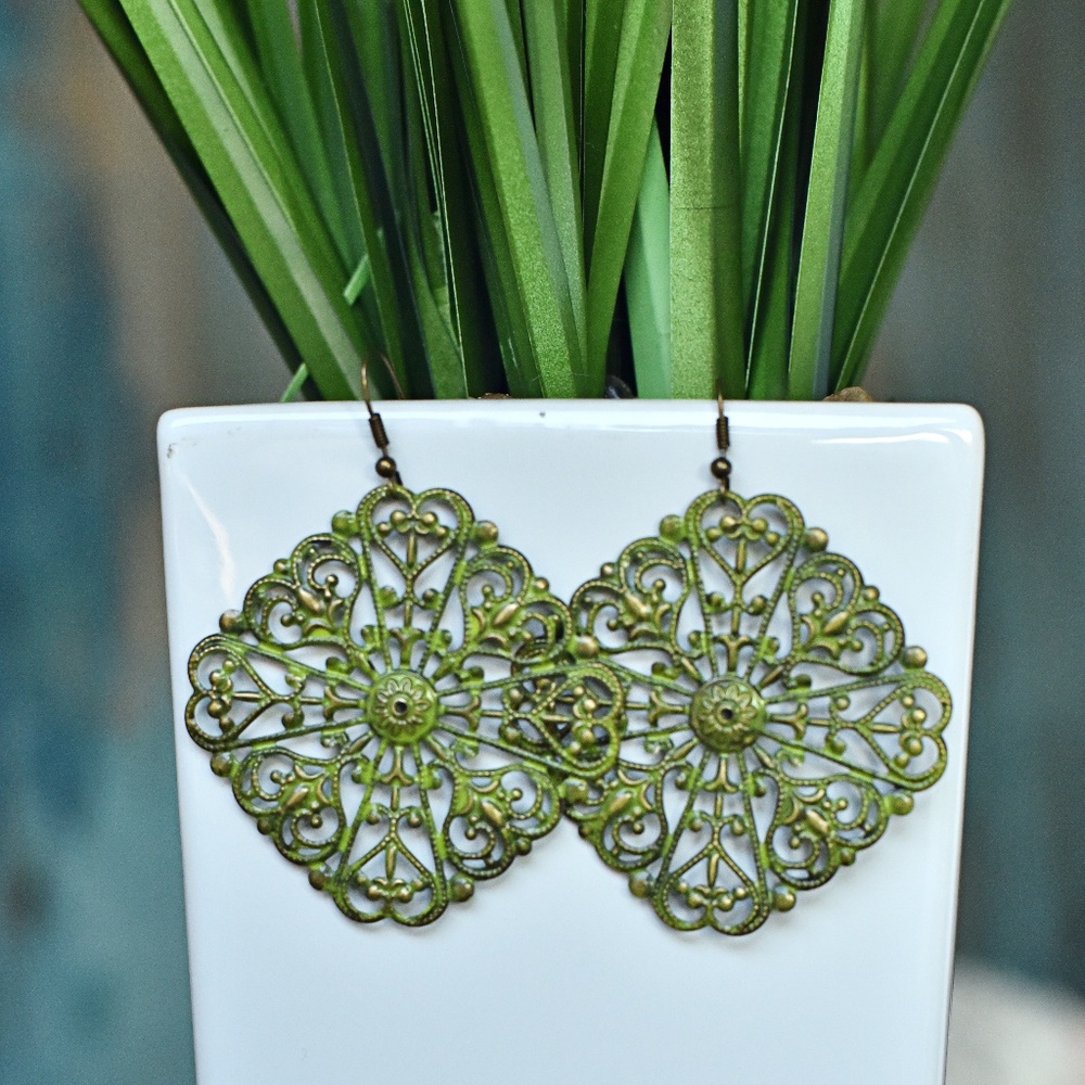 Hand-painted earrings